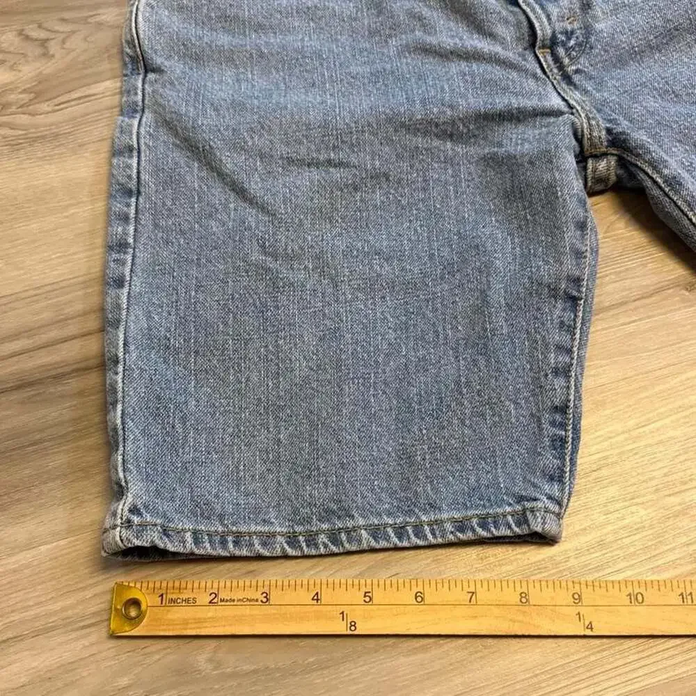 Levi's 505 Cut-Off Denim Shorts Jorts Light Wash Size 34